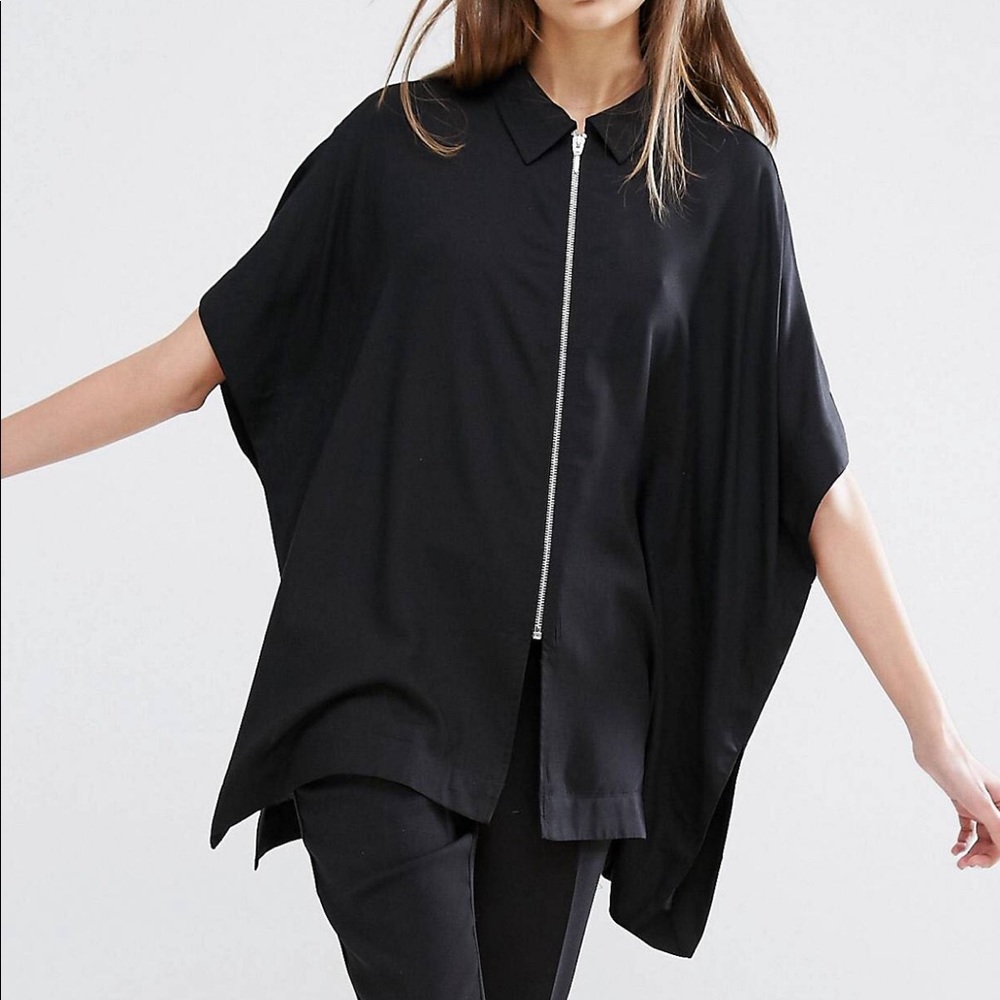 Blouse with Zip Front